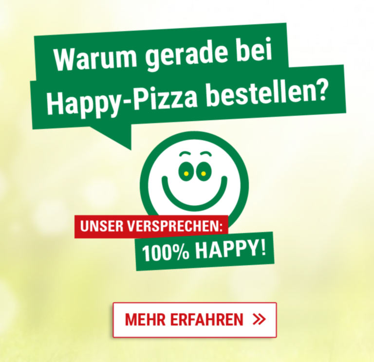 Wieso bei Happy Pizza bestellen?
